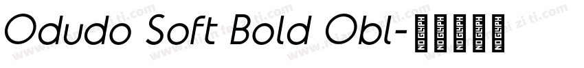 Odudo Soft Bold Obl字体转换